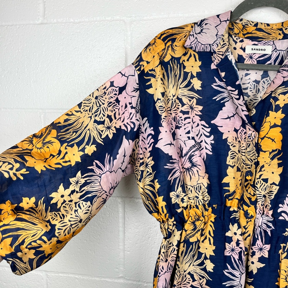 Sandro Linen Dress - Picture 3 of 16